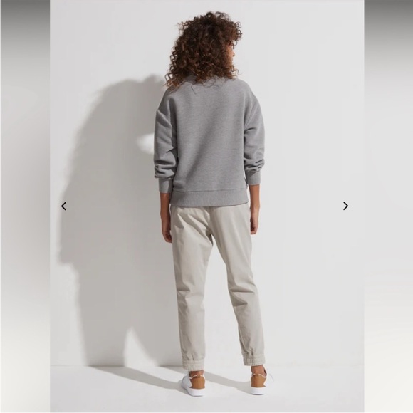 Varley Andale Sweat Grey Marl gray sweater xs - Picture 2 of 11
